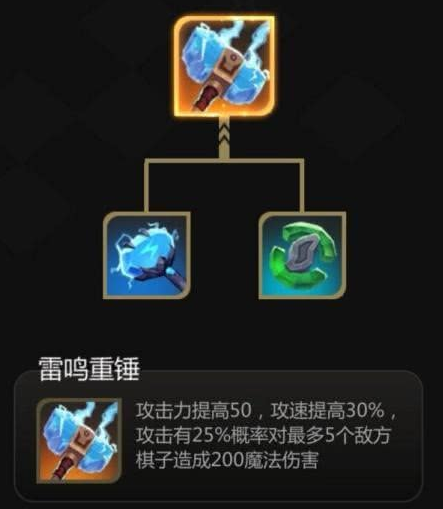 《多多自走棋》装备雷电之锤和雷鸣重锤运用解析