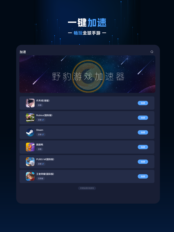 野豹加速器应用截图