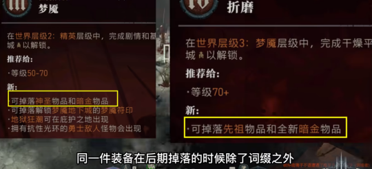 暗黑4传奇暗金神圣先祖装备介绍