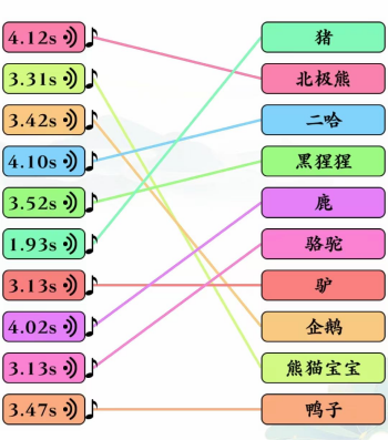 《文字玩出花》听声辨物一二三通关攻略