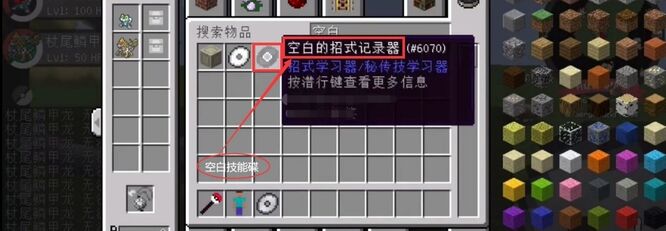 我的世界伽勒尔空白碟怎么录技能