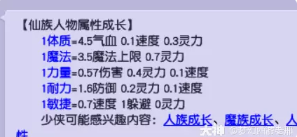 梦幻西游各个等级通刷毕业属性一览