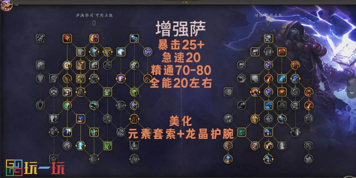 魔兽世界正式服增强萨天赋加点 魔兽世界s4赛季增强萨攻略