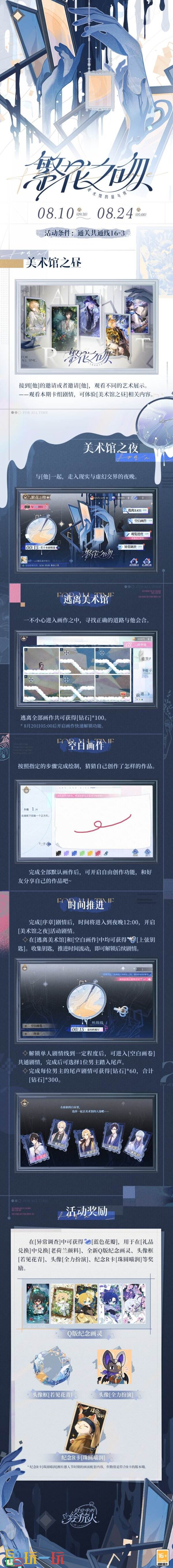 繁花映缱绻，艺术夜未眠，《时空中的绘旅人》全新活动「繁花之吻」8月10日开启！
