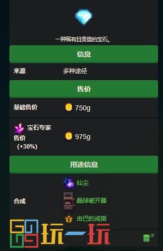 星露谷物语有哪些宝石 宝石攻略大全