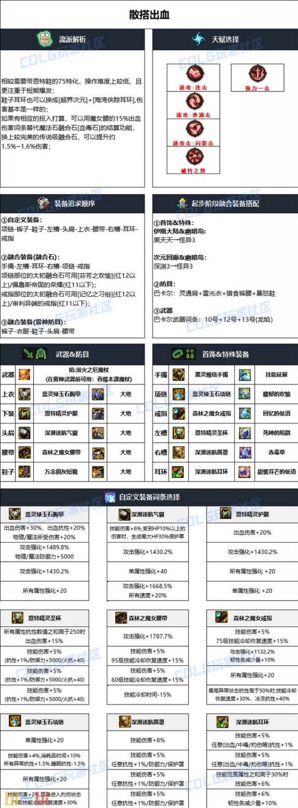 dnf召唤师110版本毕业装备搭配 召唤护石符文加点推荐