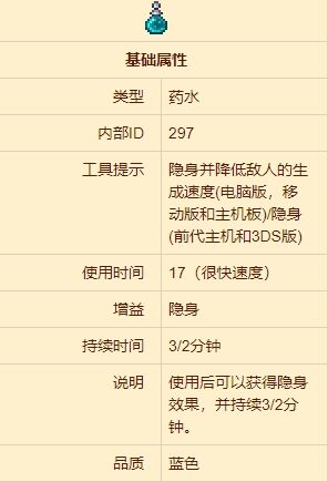 泰拉瑞亚隐身药水合成方式 泰拉瑞亚隐身药水合成攻略大全