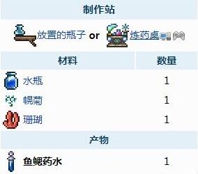 泰拉瑞亚鱼鳃药水在哪炼制 泰拉瑞亚鱼鳃药水有什么用