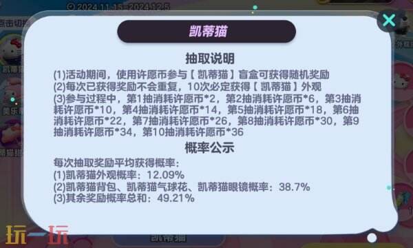 蛋仔派对凯蒂猫保底多少 kitty猫皮肤保底价格一览