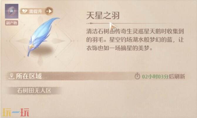 无限暖暖每日限时材料天星之羽在哪获得 无限暖暖巡星天鹅位置