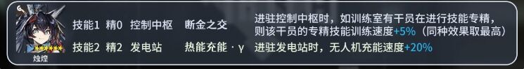 明日方舟烛煌基建技能解析 干员烛煌基建发电效率