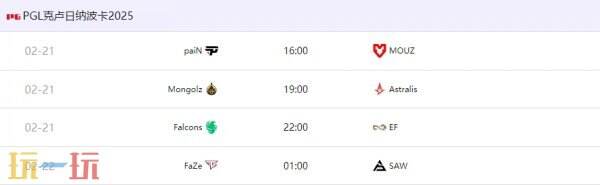 CS2 PGL克卢日纳波卡站淘汰赛对阵表公布！Falcons再战Eternal Fire