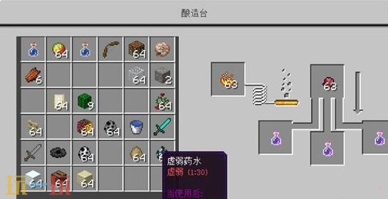 我的世界药水配方大全 炼药素材一览