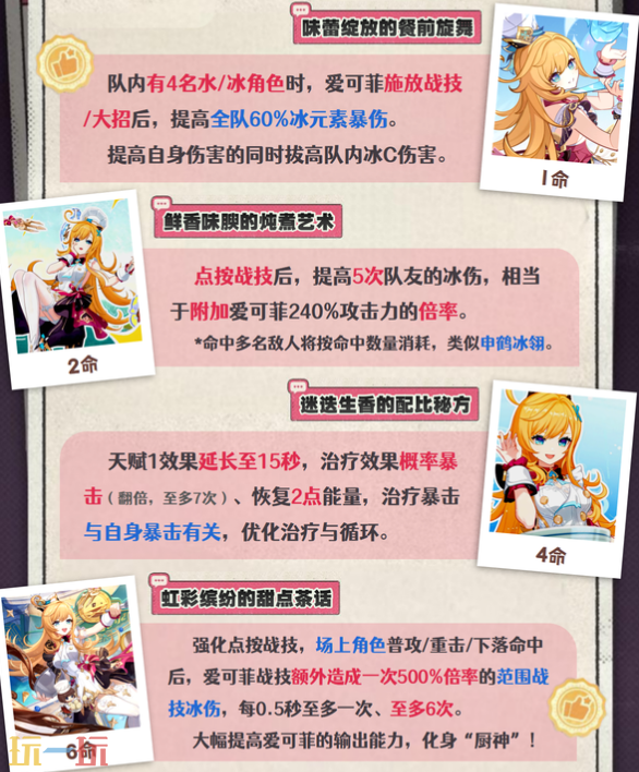 原神爱可菲要抽几命 爱可菲命座抽取攻略