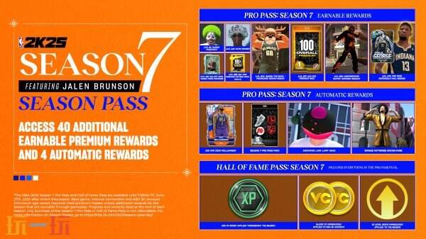 篮球模拟游戏《NBA 2K25》第七赛季5月16日上线！
