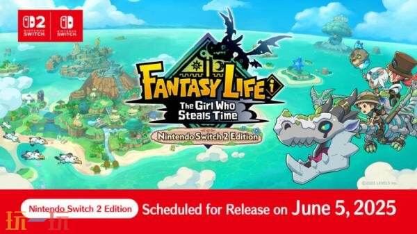 《幻想生活i 转圈圈的龙和偷取时间的少女》Switch2版6月5日推出