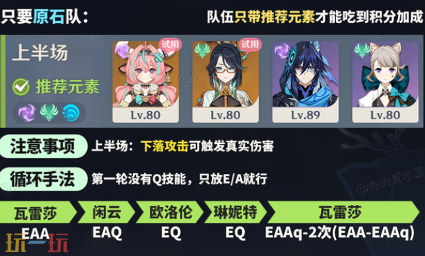 原神机谋变策战记第一关怎么过 自半空轰落的雷霆低配通关攻略