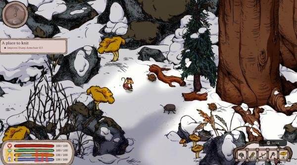 温馨林地生存《Winter Burrow》将同步登陆Switch平台
