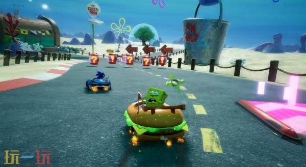 《索尼克赛车 交叉世界》联动DLC「海绵宝宝」预告发布