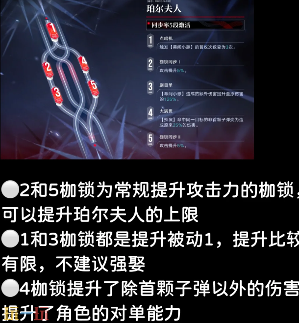 无期迷途珀尔夫人要抽几枷 珀尔夫人枷锁抽取建议
