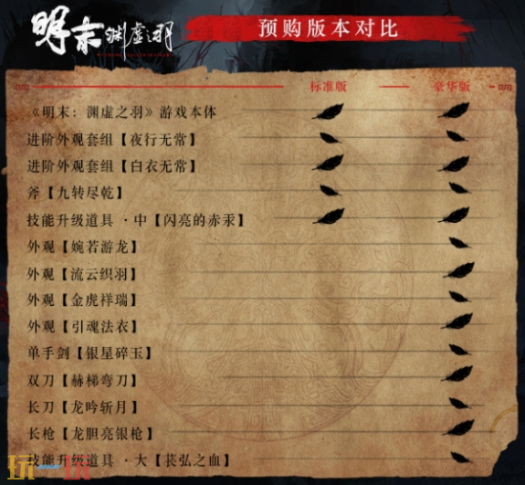 明末渊虚之羽豪华版售价是多少 豪华版价格介绍​