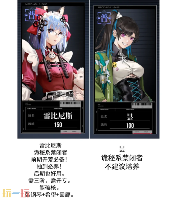 无期迷途值得养的普有什么 普级禁闭者培养推荐