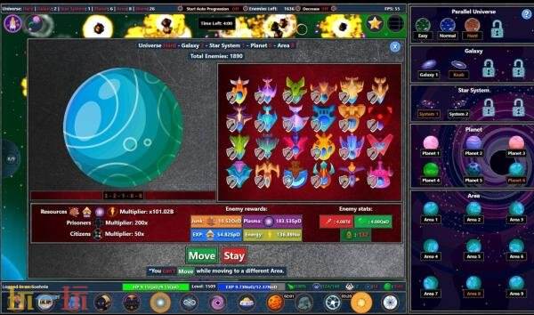 太空放置冒險游戲《Galaxy Idle Clicker》現已免費推出
