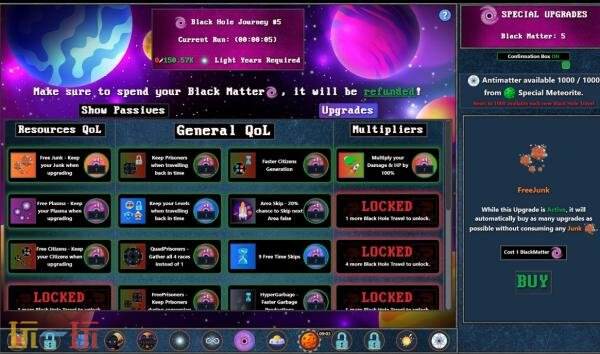 太空放置冒險游戲《Galaxy Idle Clicker》現已免費推出