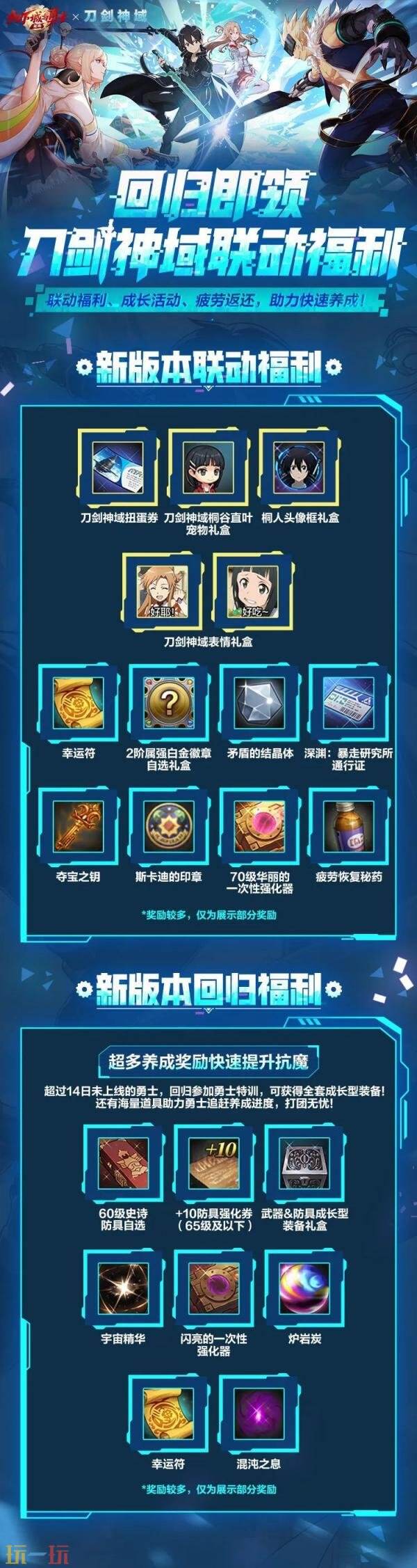 DNF地下城与勇士手游×刀剑神域联动开启！一系列主题好礼免费获得