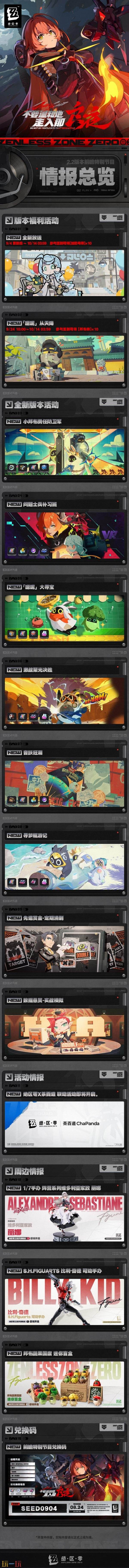 《绝区零》2.2版本「不要温和地走入那良夜」将于9月4日发布