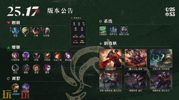 英雄联盟8月28日15.17版本更新汇总：第3赛季开启！末日人工智能复出！