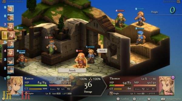 战略RPG《最终幻想战略版：伊瓦利斯编年史》全新游戏预告发布