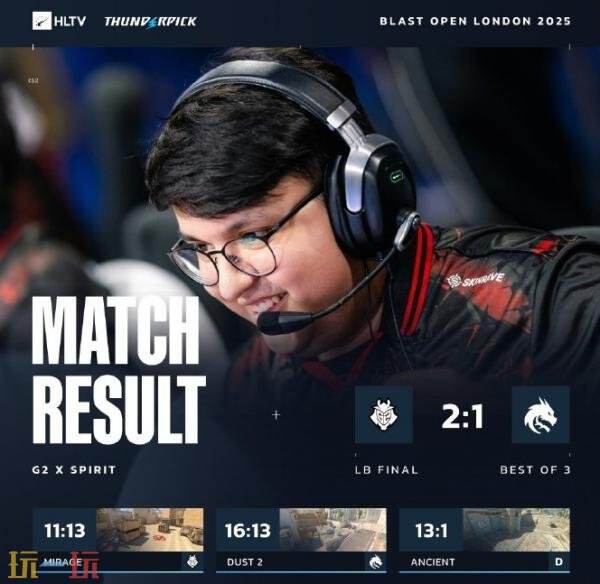 CSGO Blast伦敦公开赛第六日赛果！Vitality晋级半决赛