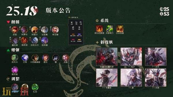 LOL英雄联盟9月11日25.18版本更新汇总：【至臻 T1 塞拉斯】上线！
