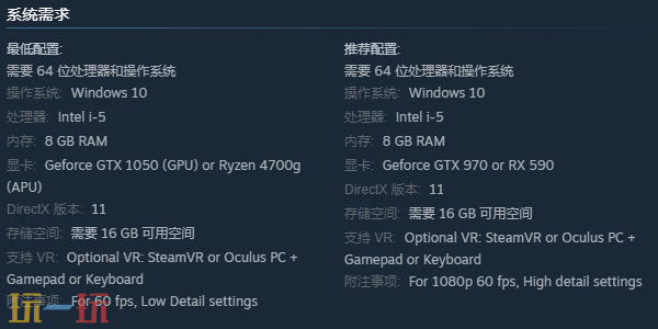 Hellish Quart配置要求 Hellish Quart推荐配置