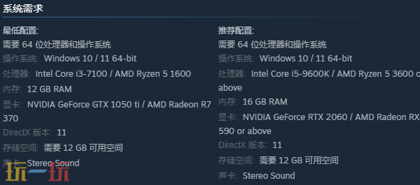 Night is Coming配置要求 Night is Coming推荐配置