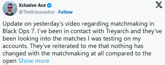 《使命召唤:黑色行动7》匹配系统引发社区广泛质疑