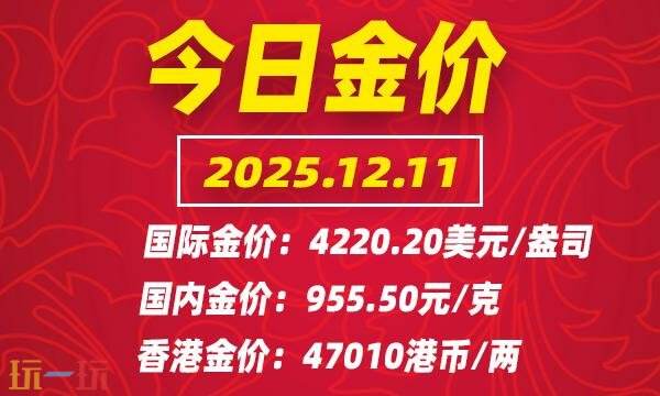 今日金价12月11日最新价格 12月11日国际黄金价格实时行情一览
