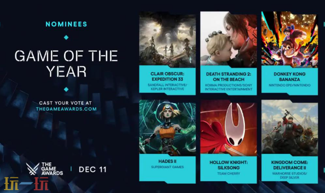 TGA2025年度游戏获奖名单汇总