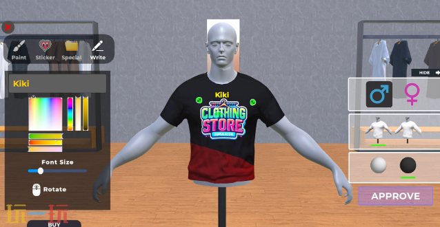 服裝店模擬游戲截圖