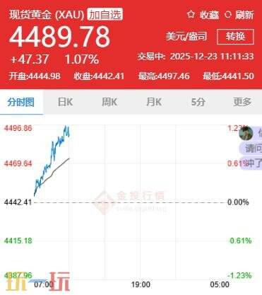 今日金价12月23日最新价格 12月23日国际黄金价格实时行情一览