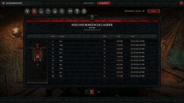 暗黑破坏神4s11赛季天塔与天梯榜介绍 攀登天塔与天梯榜