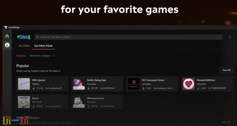 CurseForge应用截图