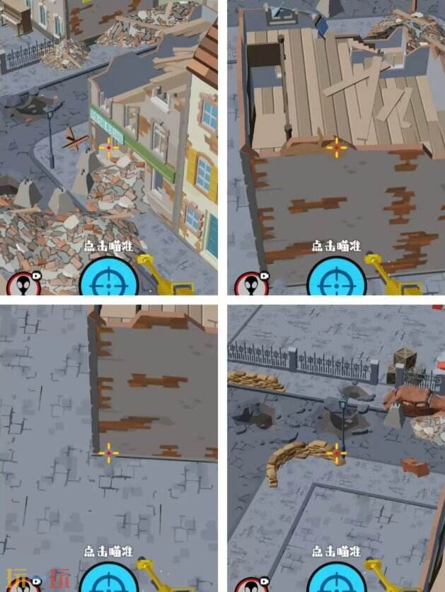 狙击外星人第44关怎么过 第四十四关小镇废墟详细图文攻略