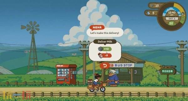 手绘横版探索冒险《牛奶配送》将于2026年登陆Steam