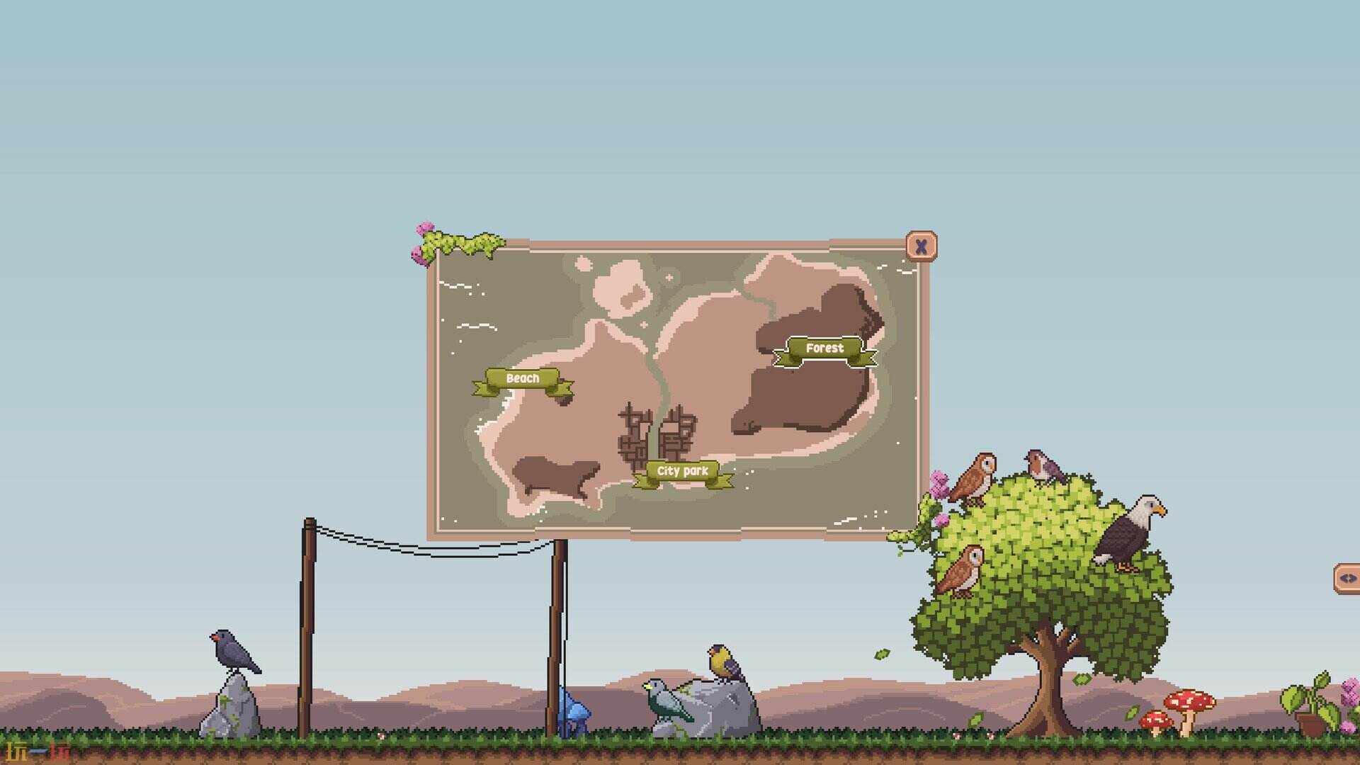 桌面鸟舍:小小鸟陪你摸大鱼游戏截图