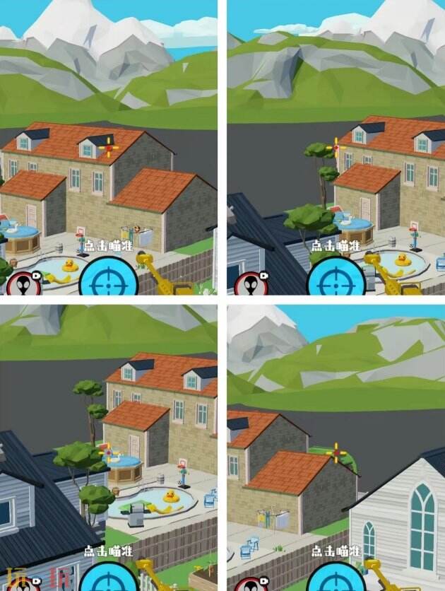 狙击外星人第60关怎么过 第六十关小镇中庭详细图文攻略