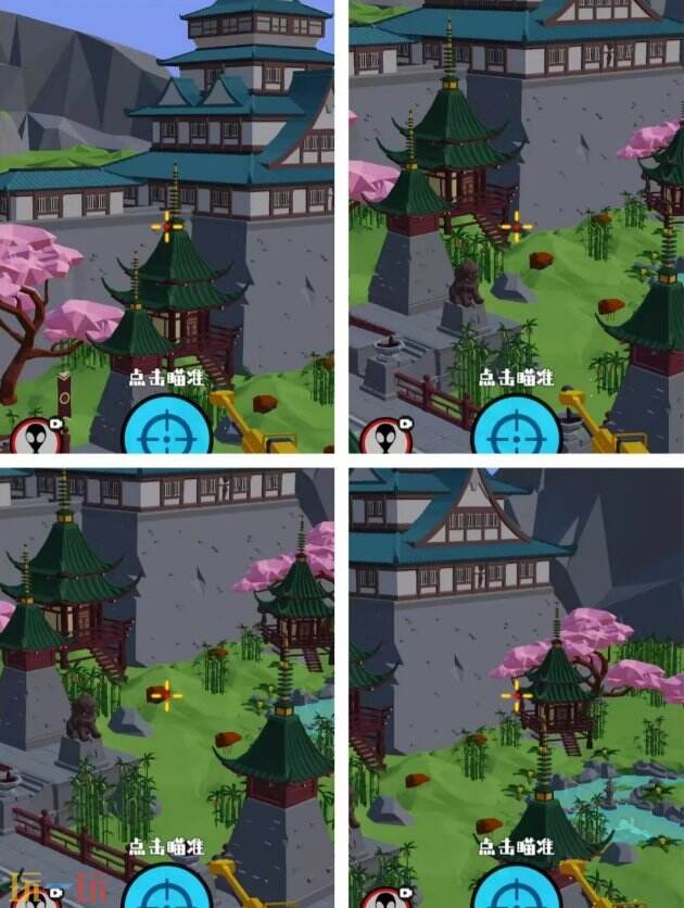 狙击外星人第62关怎么过 第六十二关樱花古镇详细图文攻略