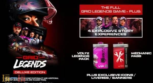 竞速游戏《GRID Legends》豪华版于1月29日在Switch发售