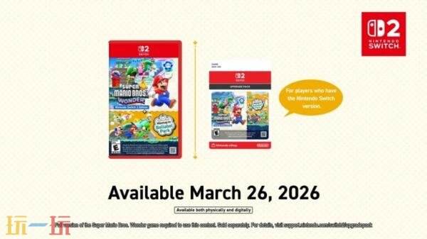 任天堂宣布《超级马里奥兄弟:惊奇》Switch2版本3月26日发售